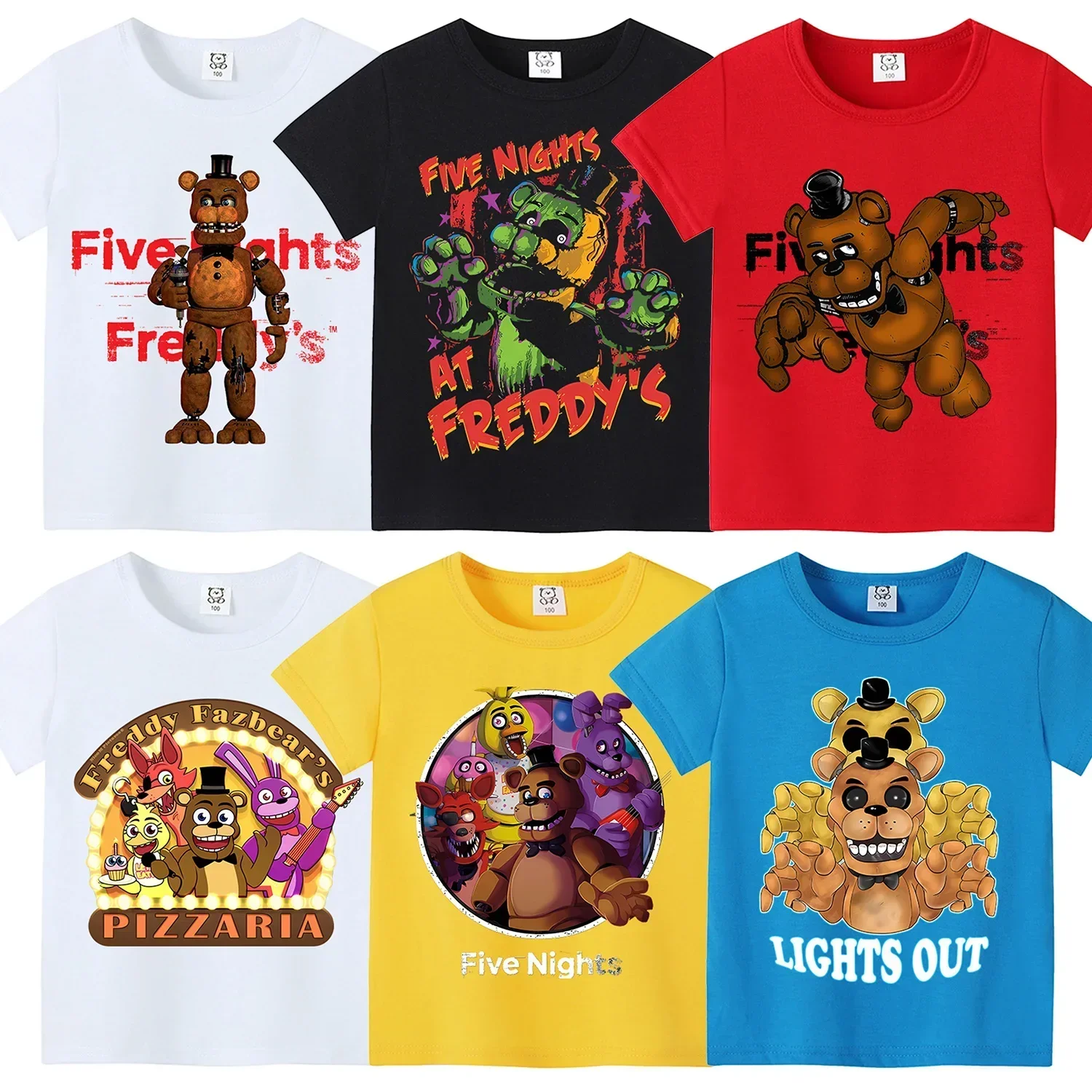 Baby Clothing Dividers - Five Nights Freddys Tema Camisa Curta