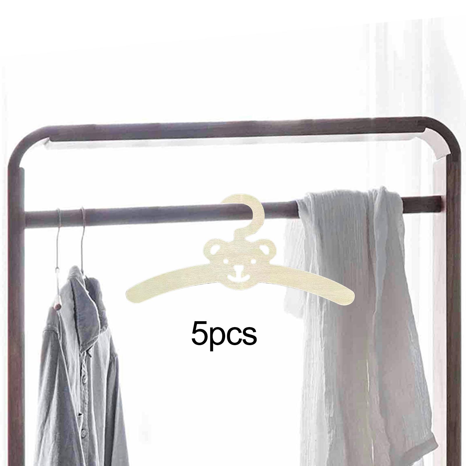 Baby Clothing Hanging Rack - 5x Cabides de Madeira para Roupas