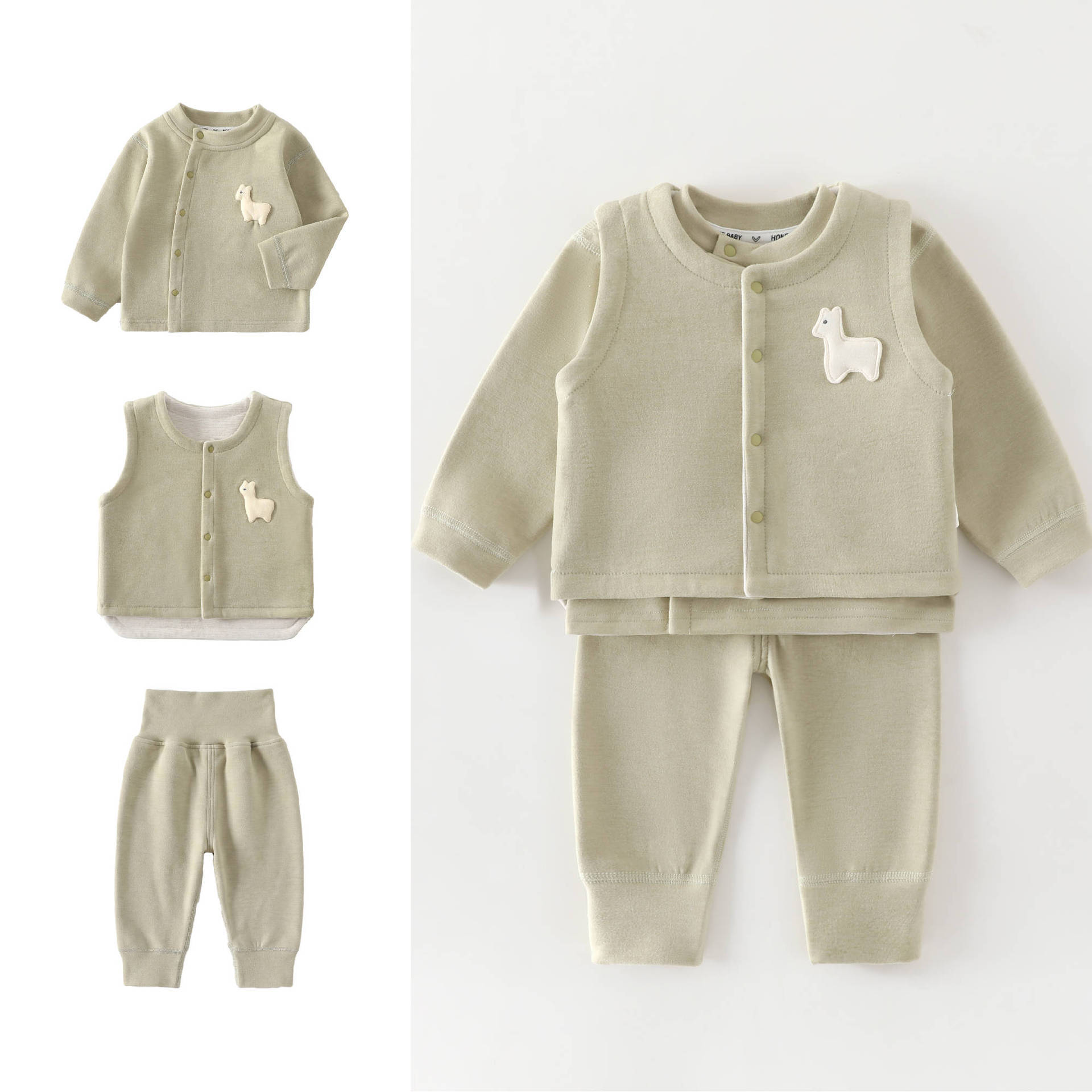 Baby Clothing High Quality - Conjunto de 3 Peças para Bebês