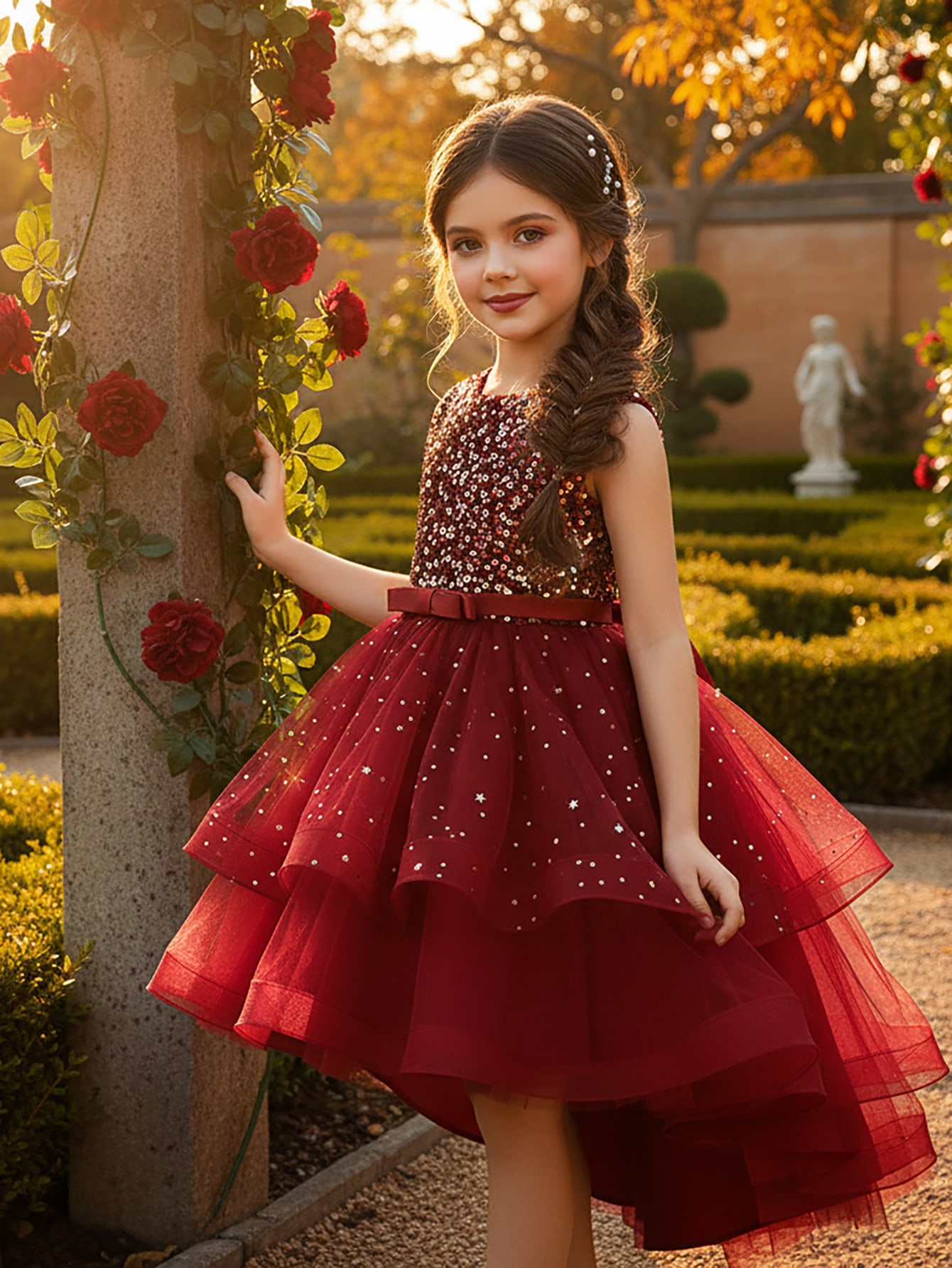 Vestido de Princesa Floral com - Baby Clothing Dresser avaliação e preço