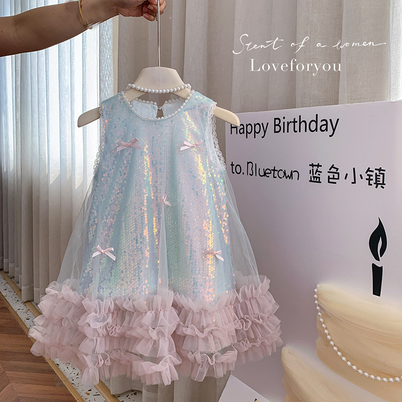 Meninas vestido de verão novas - Baby Clothing High End avaliação e preço