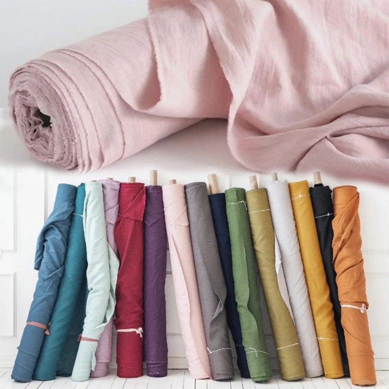 Tecido de linho puro 280cm * 1 - Baby Clothing Organic avaliação e preço