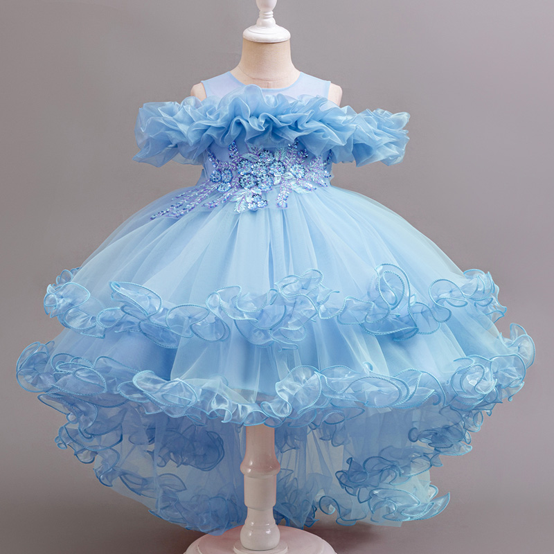 Menina flor princesa lantejoul - Baby Clothing Dresser avaliação e preço