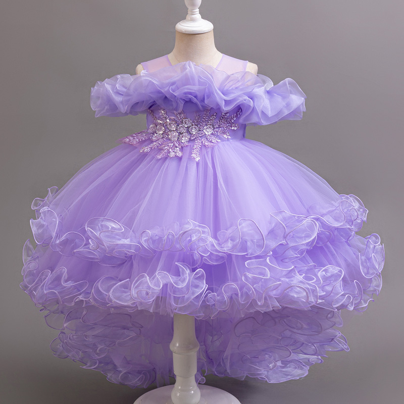 Menina flor princesa lantejoul - Baby Clothing Dresser avaliação e preço