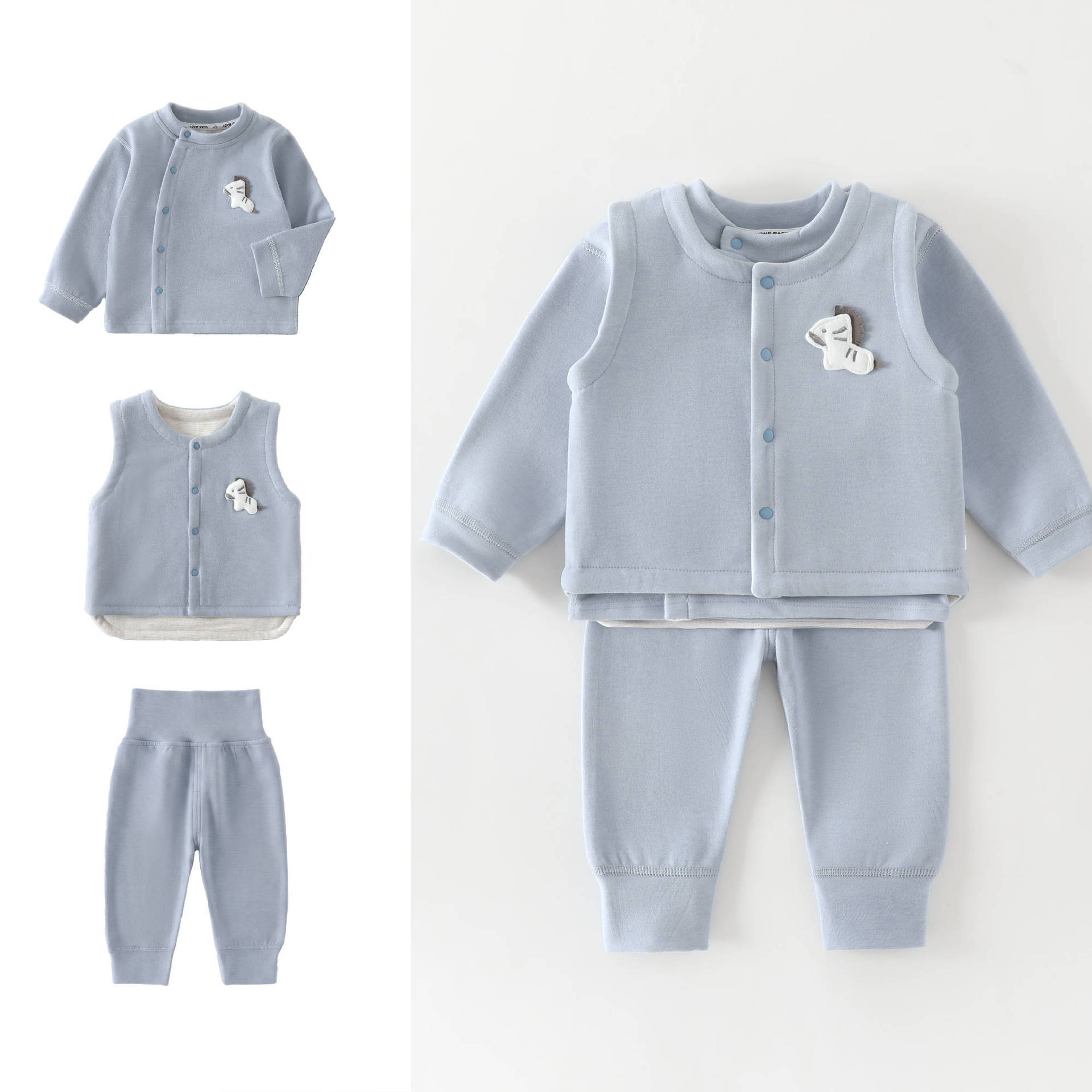 Conjunto de 3 Peças para Bebês - Baby Clothing High Quality avaliação e preço